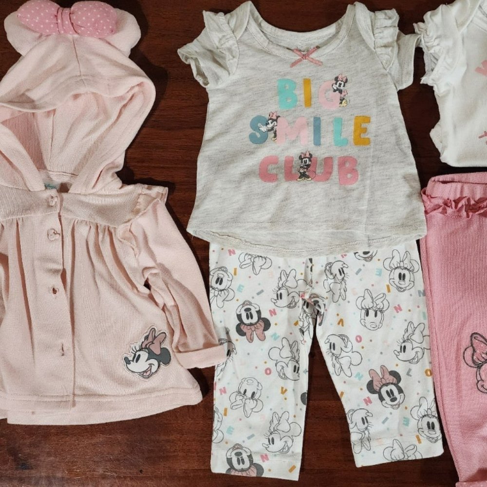 3-6M Disney Baby Minnie Mouse Outfits & Sweater